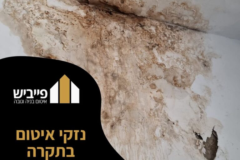 נזקי איטום בתקרה